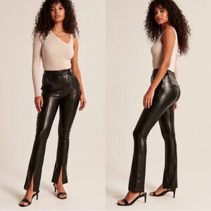 Abercrombie & Fitch Black Leather Pants